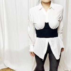 HONEY PUNCH Rib Bustier Cutout Top L-5-7S,8M